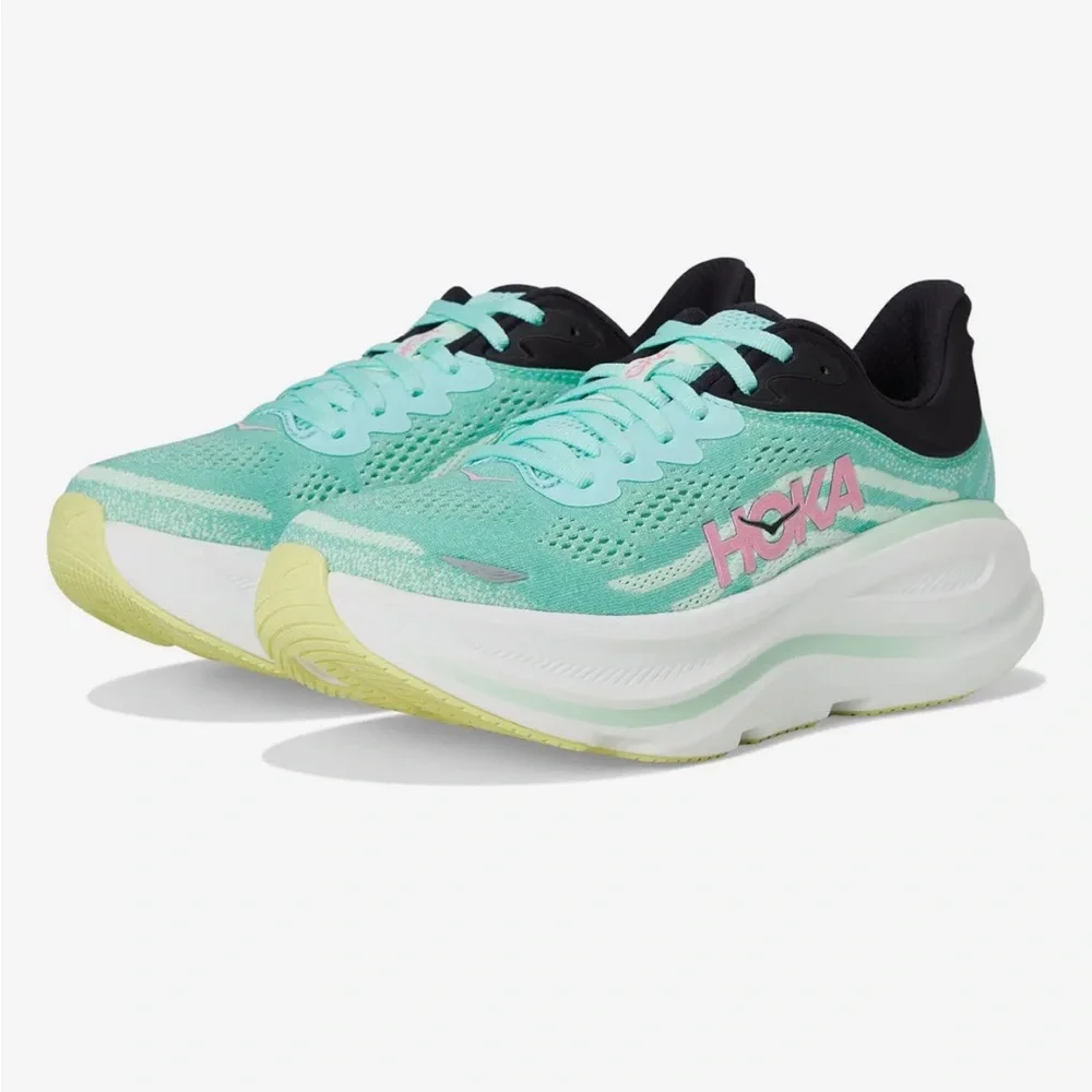 Hoka Women's Athletic Shoes - Aqua and Black - Picture 1 of 8